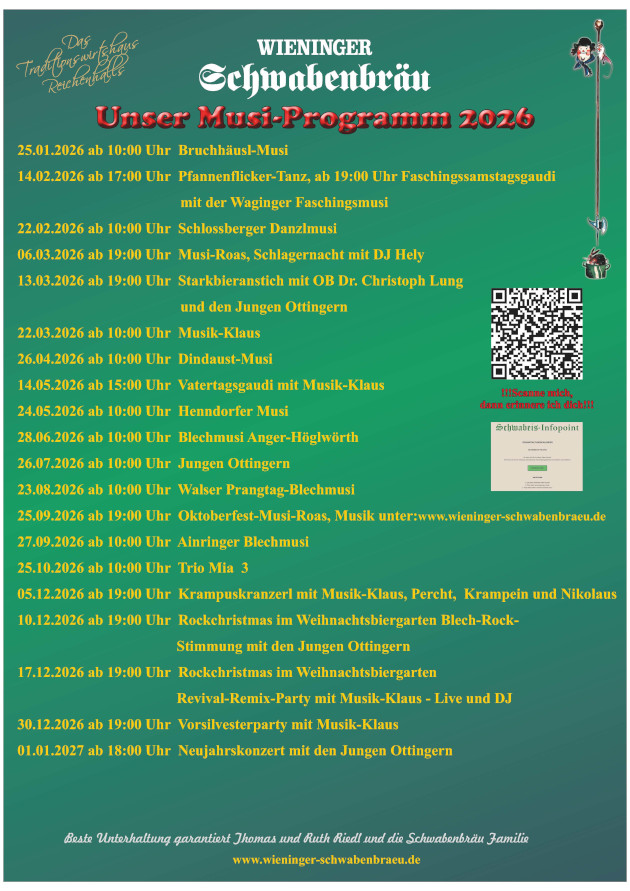 Frühschoppen Jahresübersicht