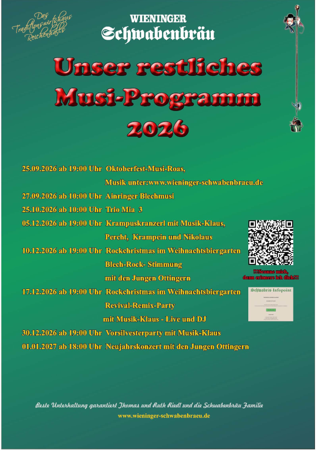 Musikprogramm 2026